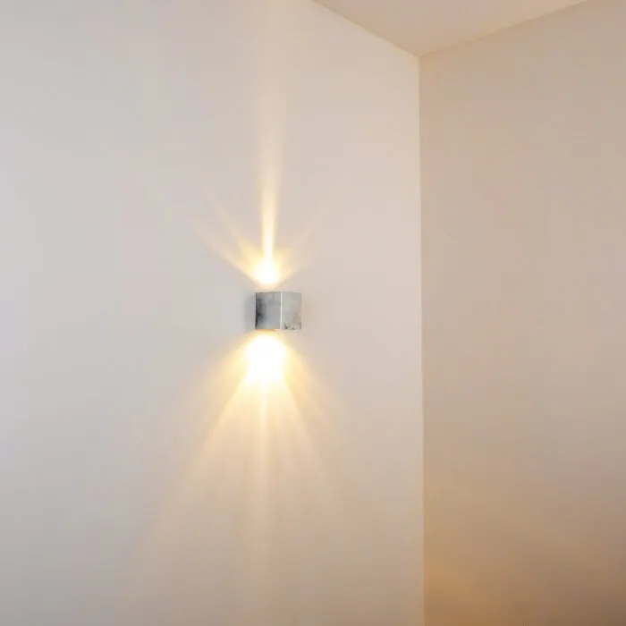 Orsa Applique da esterno LED Zincato, 2-Luci