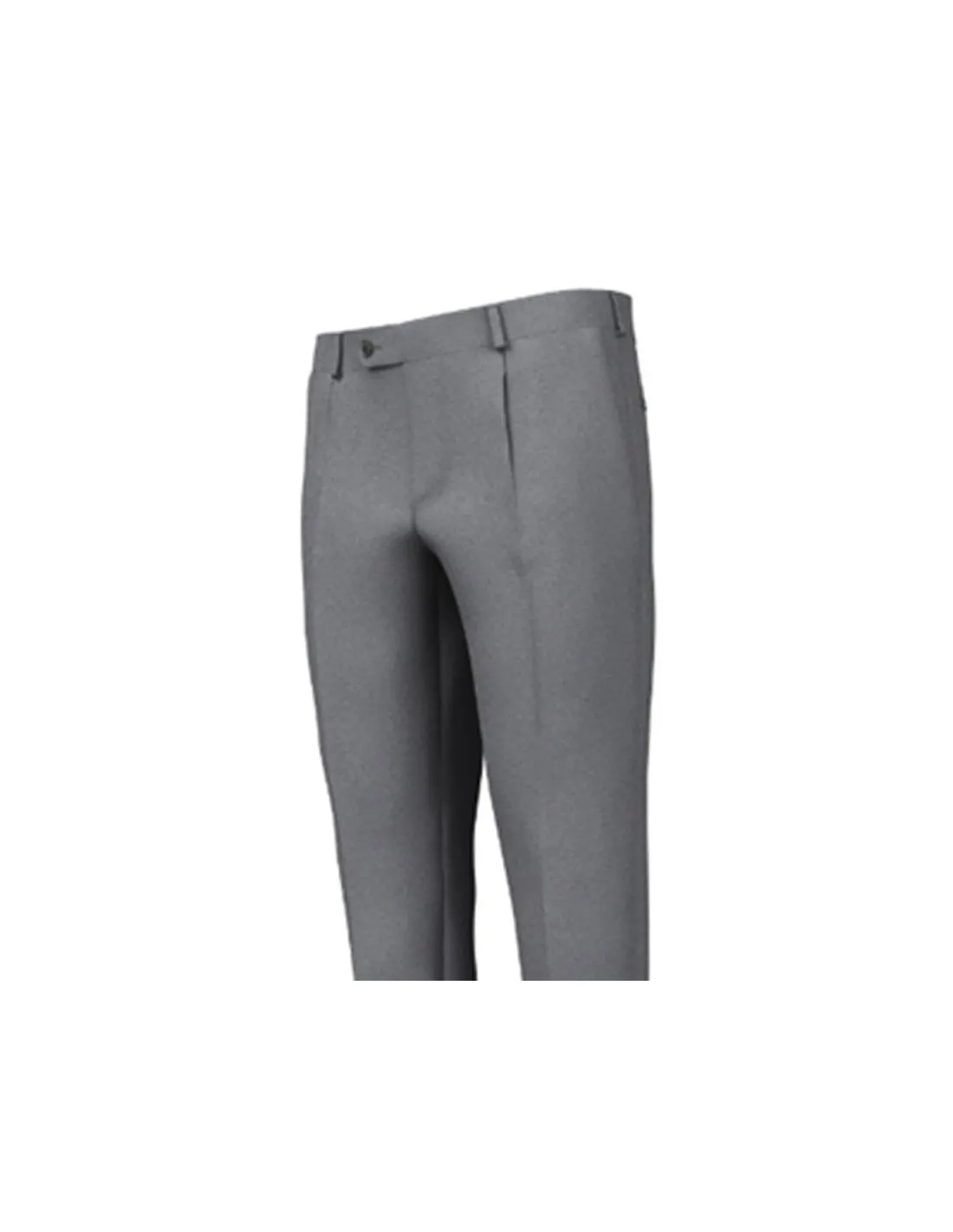 Pantalone con pinces Lana Sallia grigio medio 4 stagioni