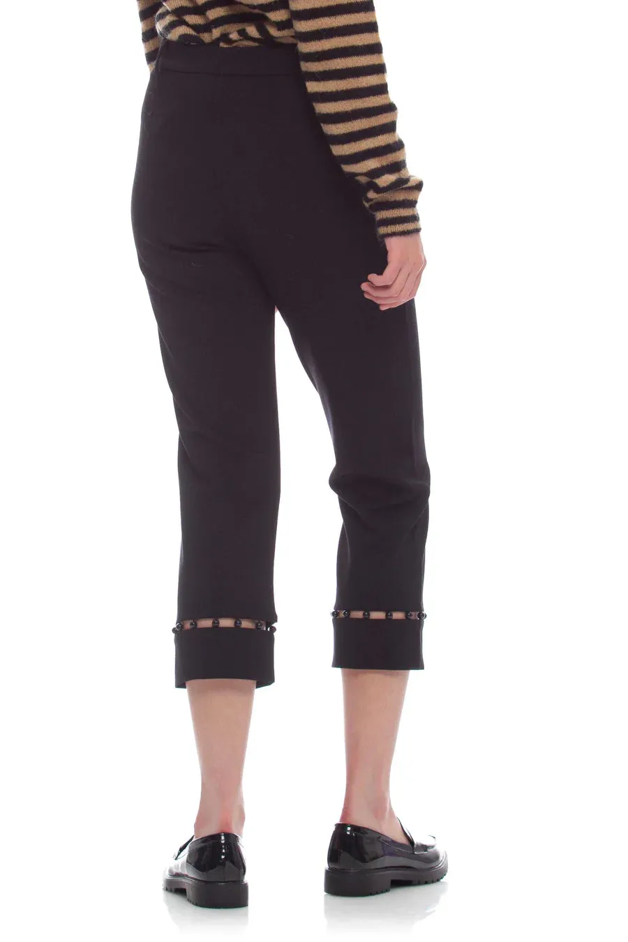Pantalone dritto nero kocca