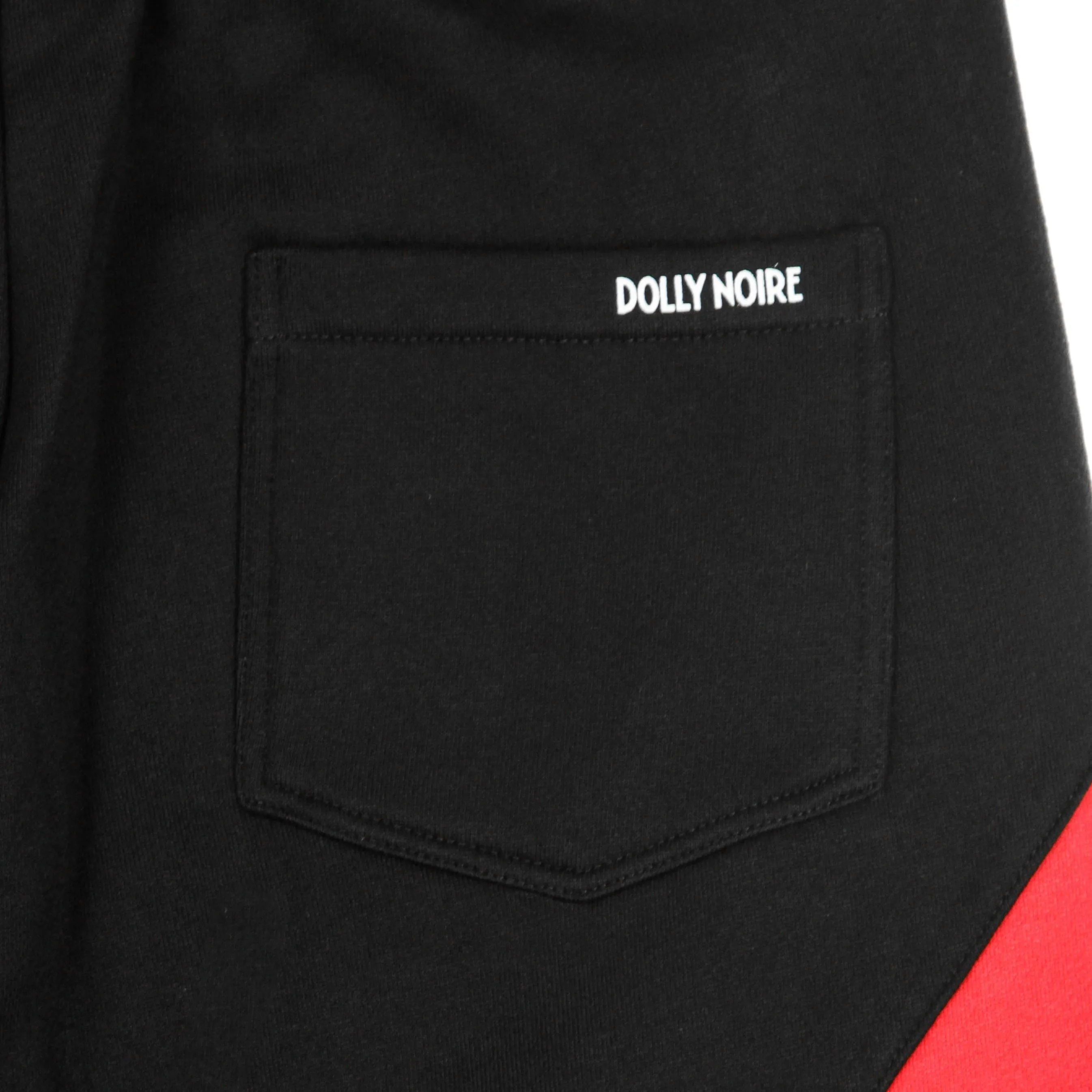 Pantalone Tuta Felpato Uomo Victorious Black/red