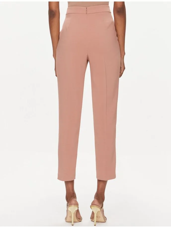 Pantaloni affusolati con pieghe