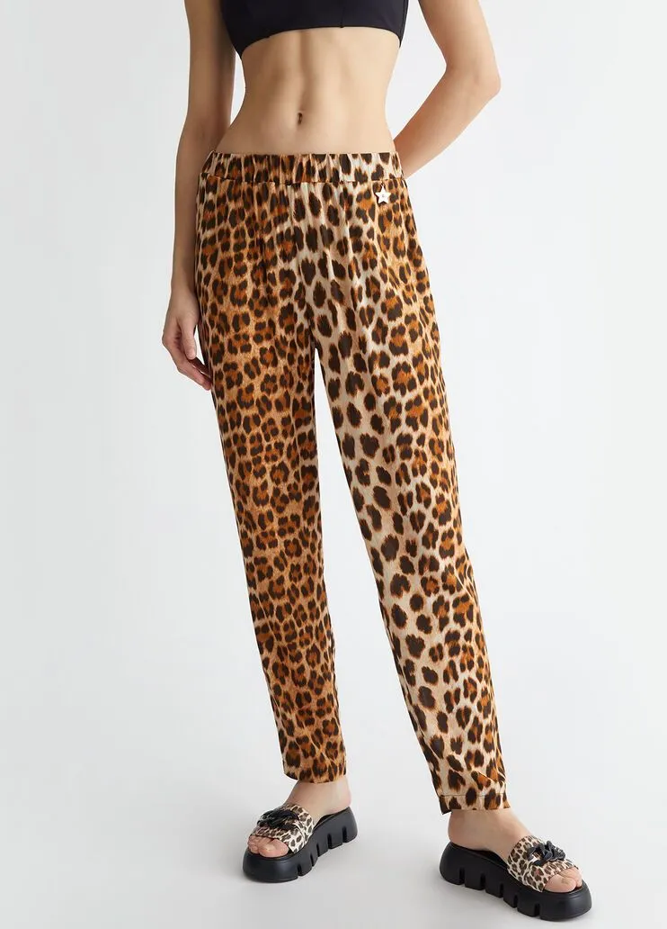 Pantaloni animalier liu jo