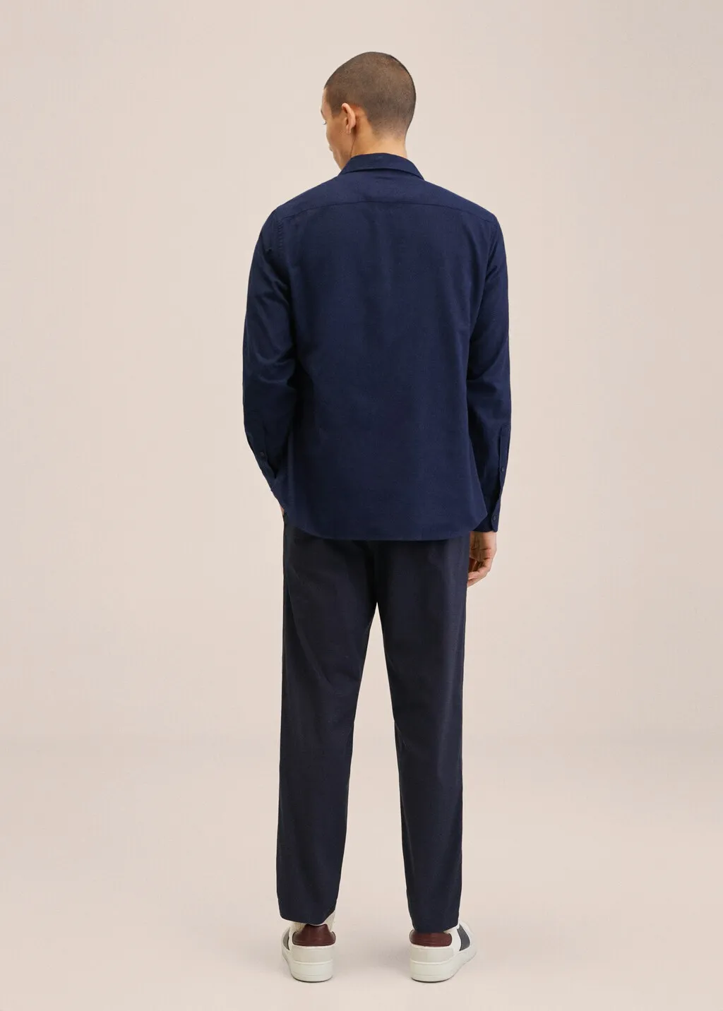 Pantaloni cotone vita elasticizzata