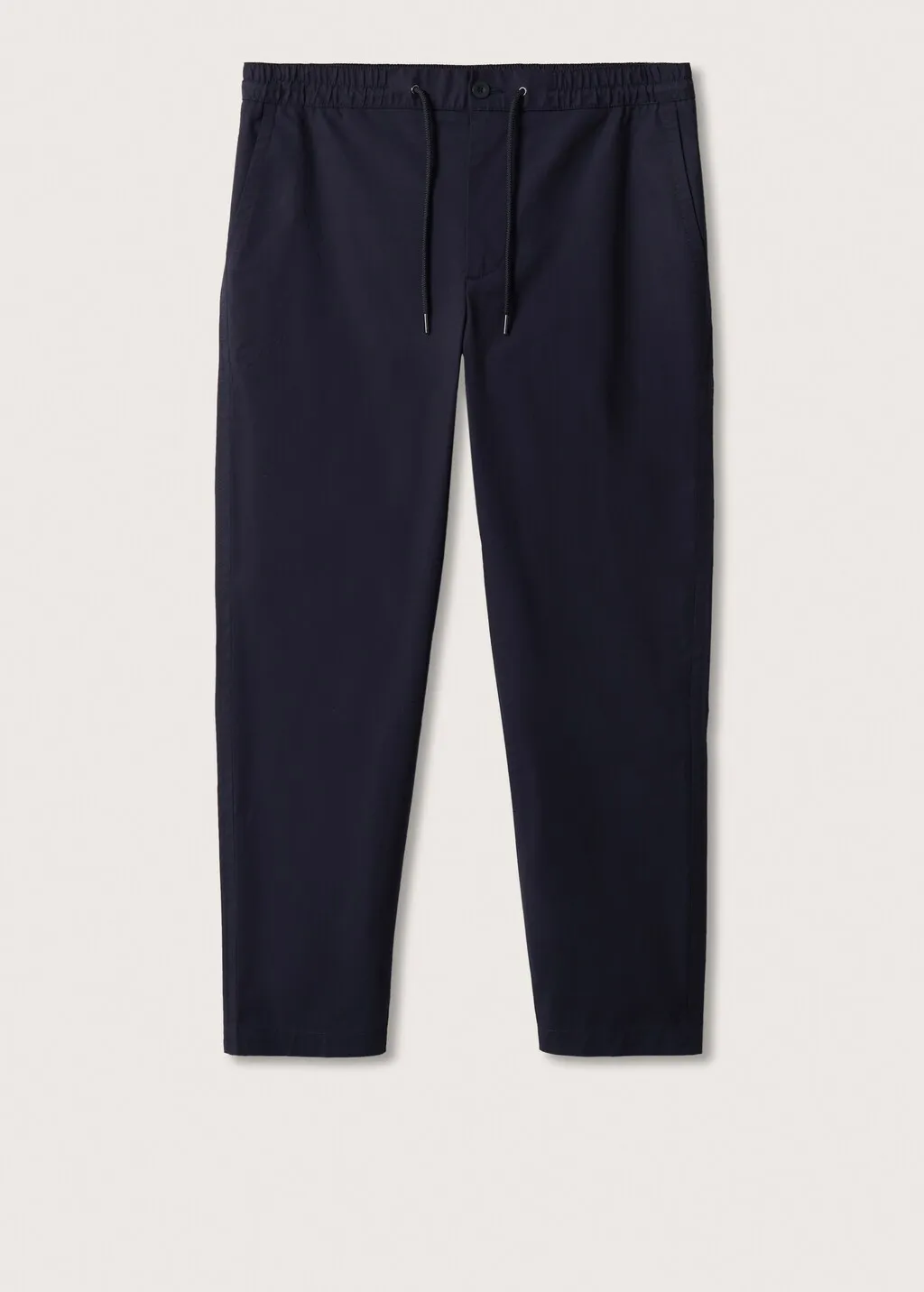 Pantaloni cotone vita elasticizzata