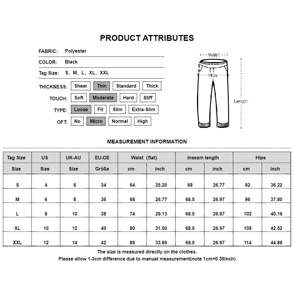 Pantaloni da donna a gamba larga solidi 2024 Pantaloni lunghi neri casual a vita alta estivi Abbigliamento femminile Pantaloni s