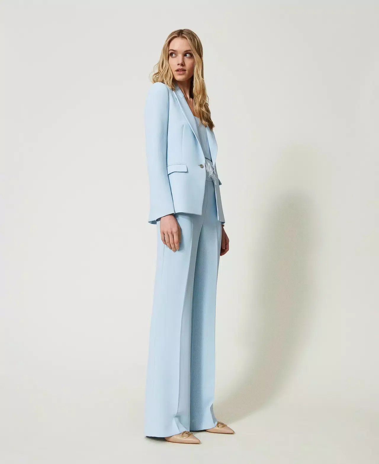 Pantaloni da donna di colore Azzurro 