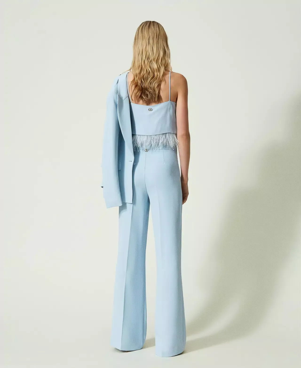 Pantaloni da donna di colore Azzurro 