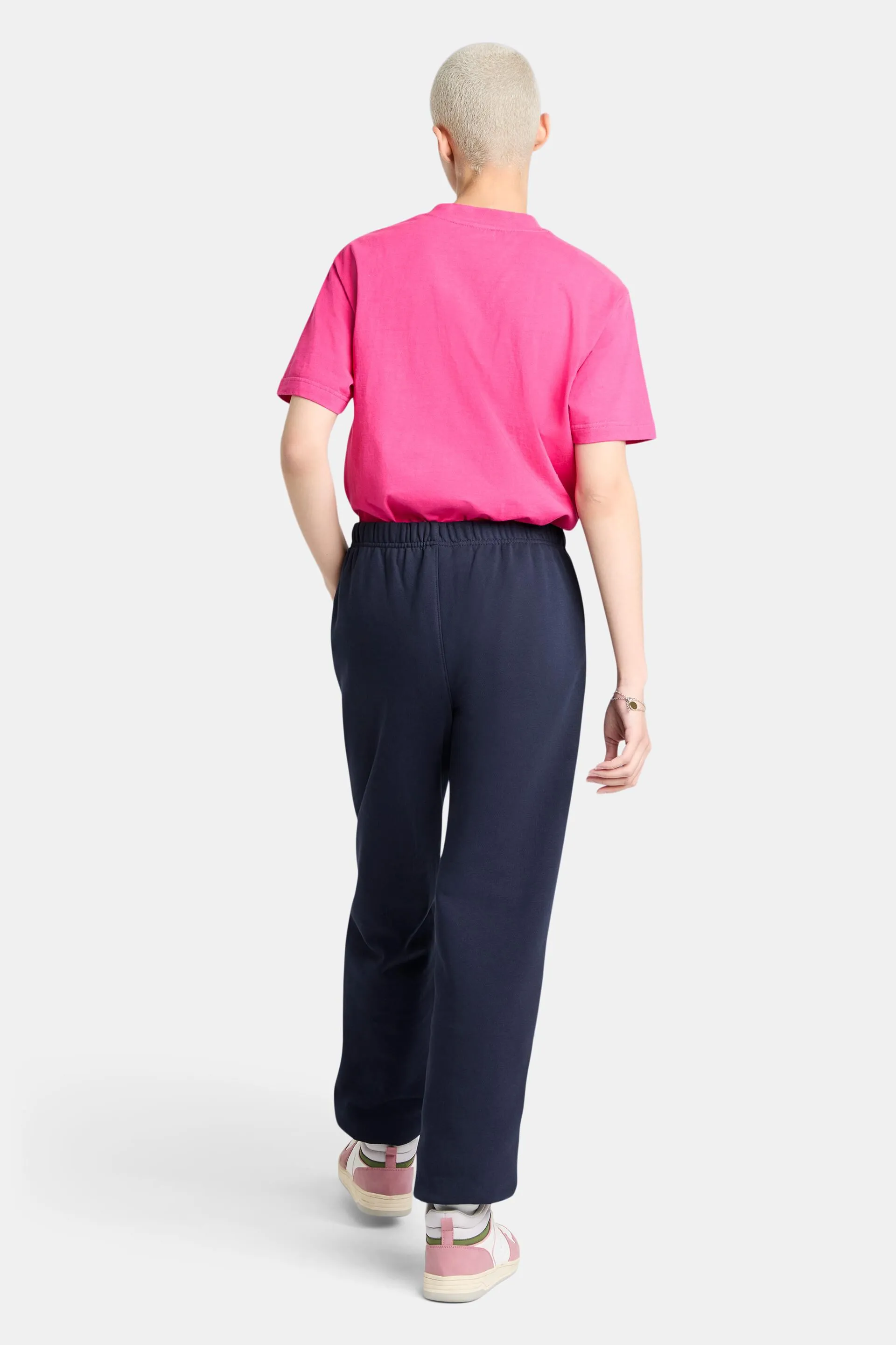 Pantaloni della tuta con logo in pile di cotone, unisex