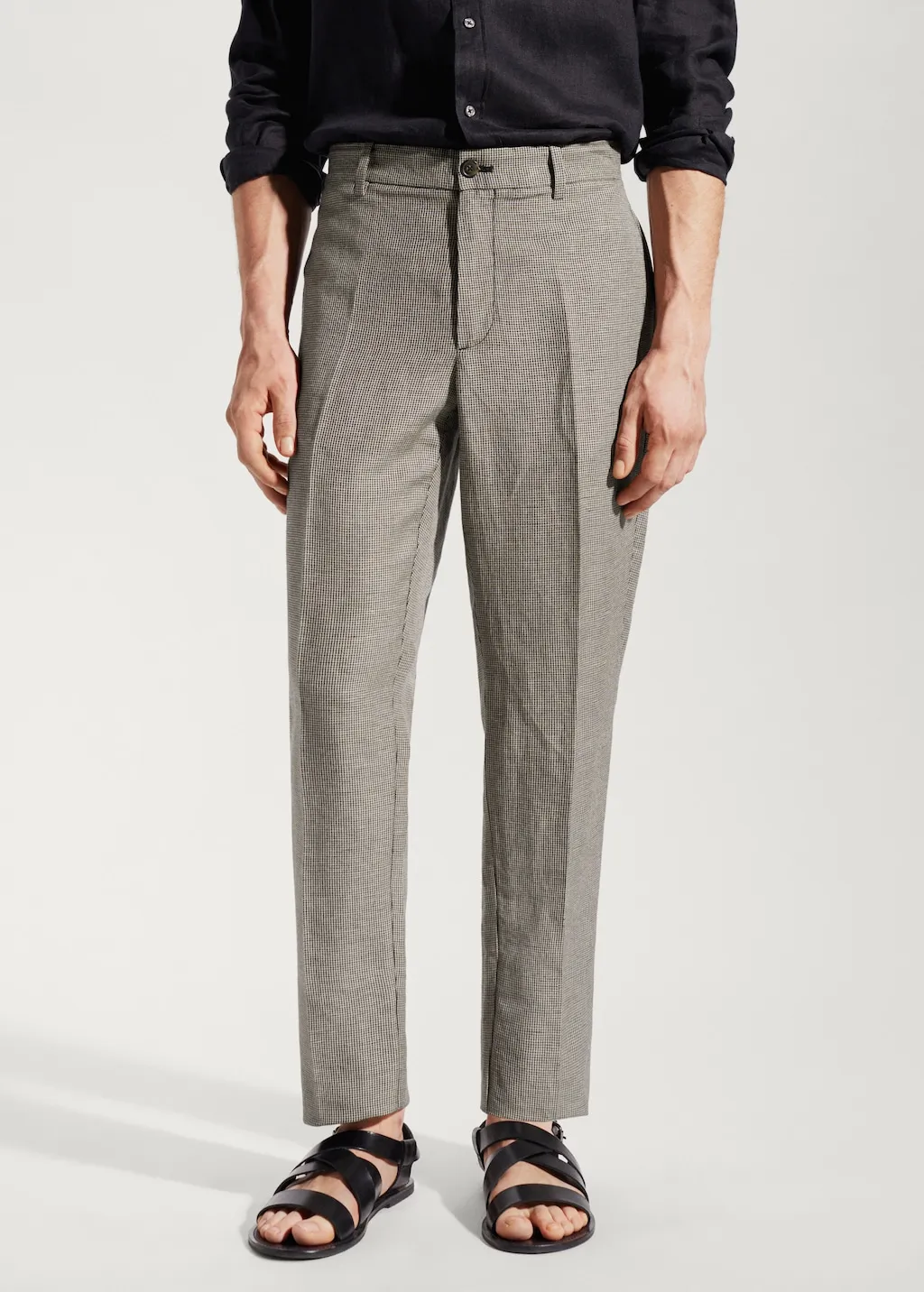 Pantaloni lino slim fit