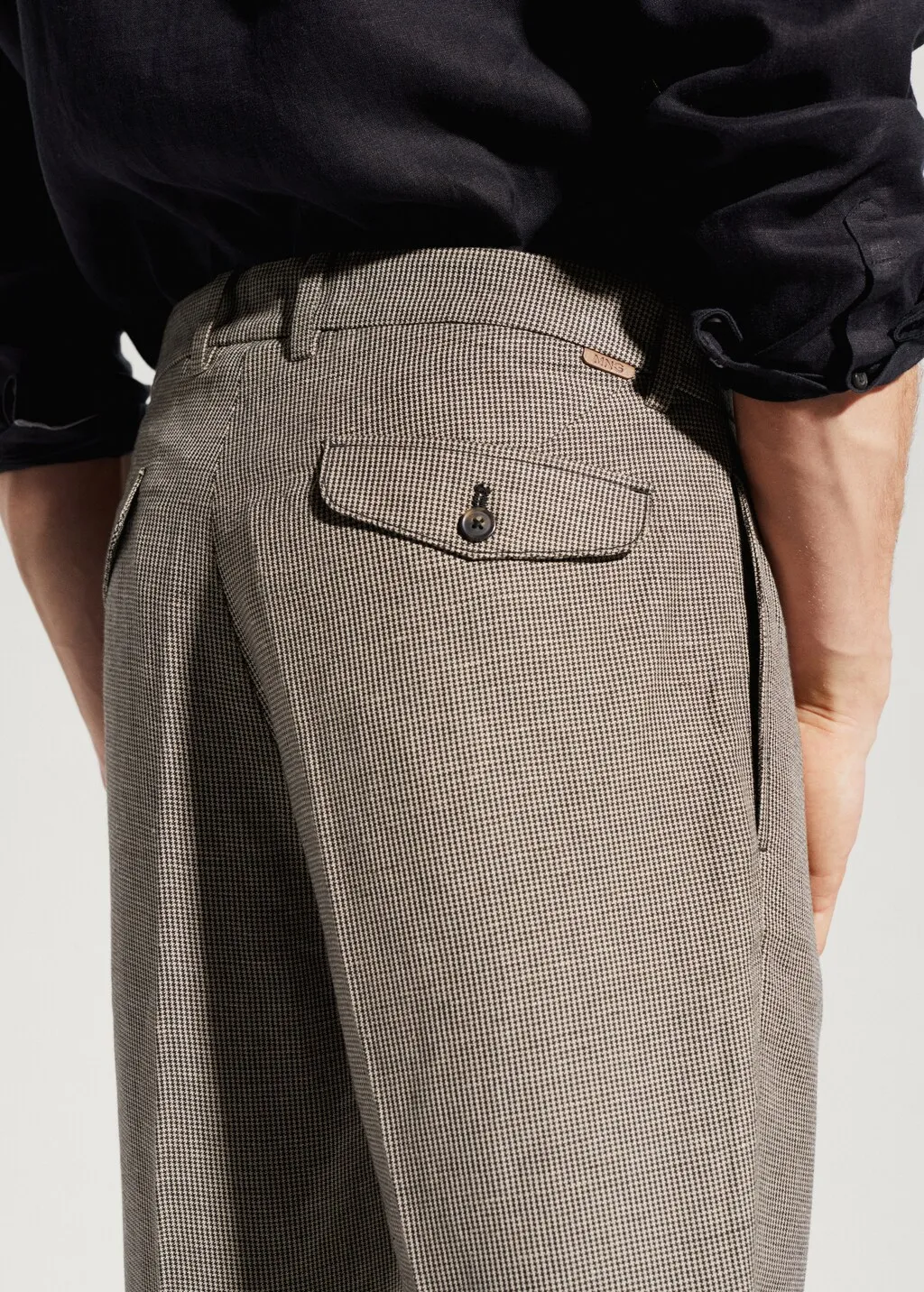 Pantaloni lino slim fit