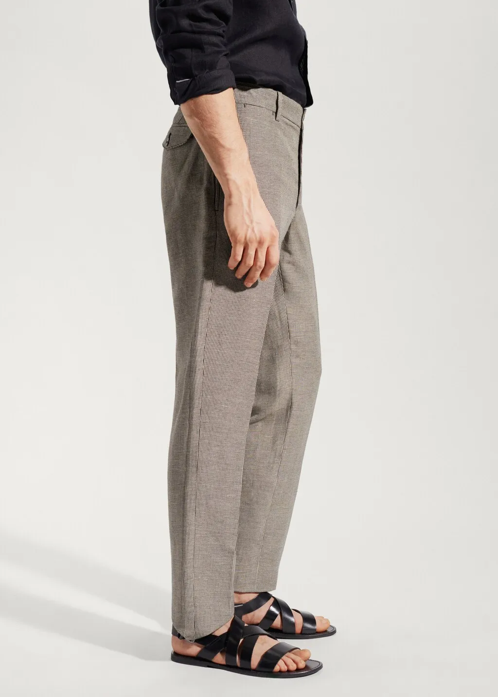 Pantaloni lino slim fit