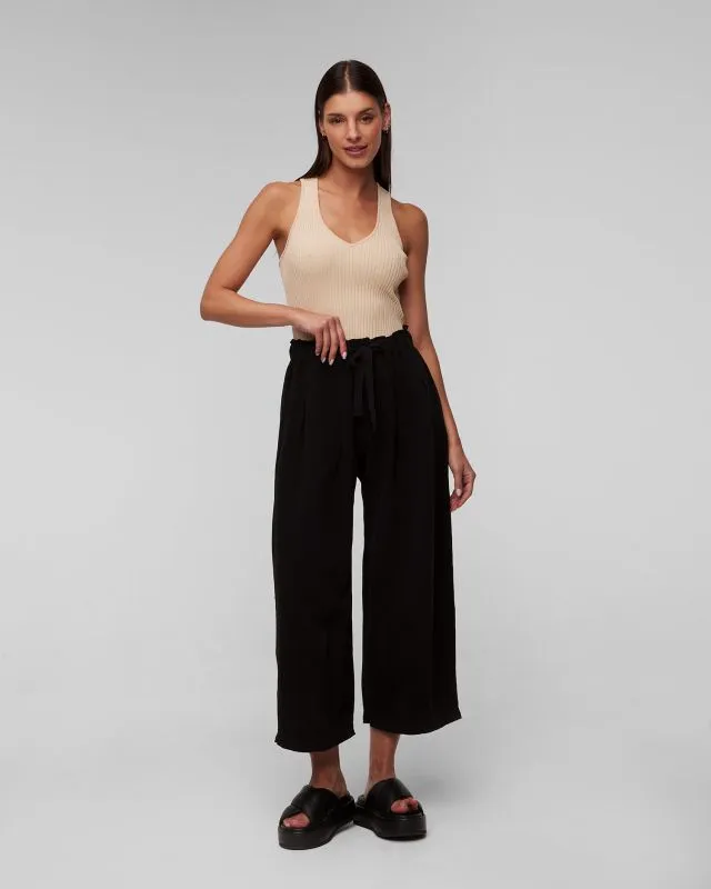 Pantaloni neri con lino da donna Deha