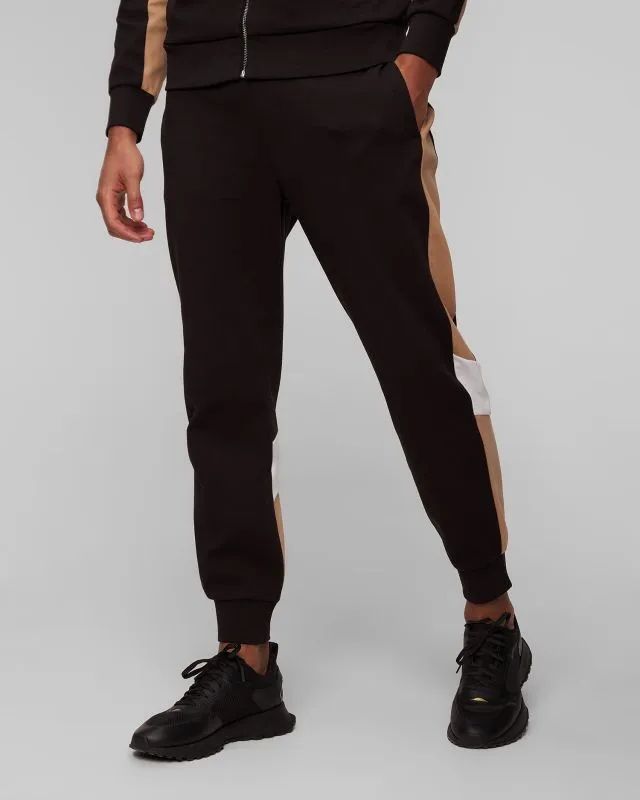 Pantaloni neri da uomo Hugo Boss Larsen