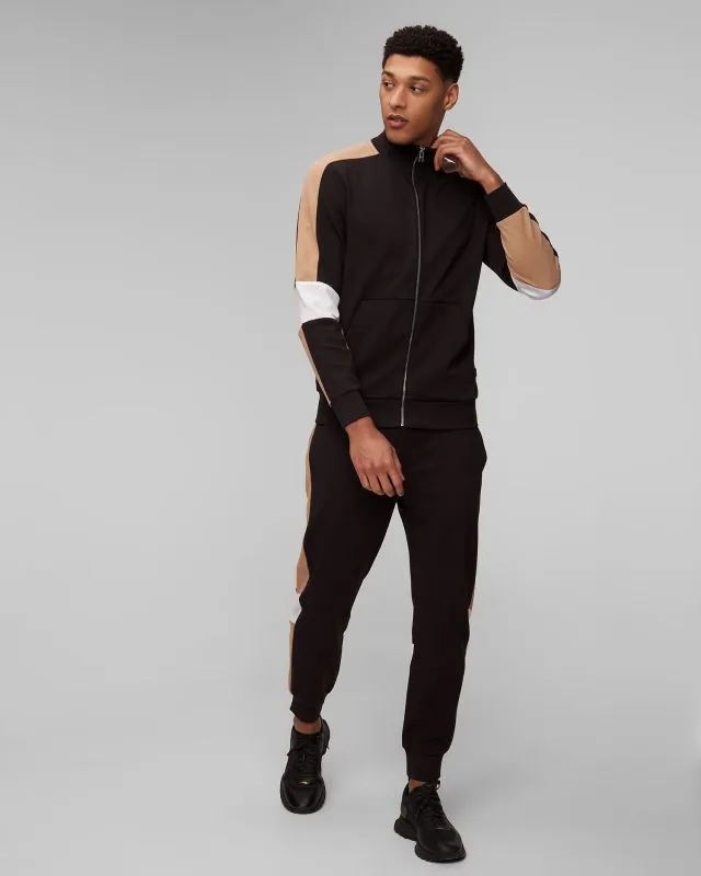 Pantaloni neri da uomo Hugo Boss Larsen
