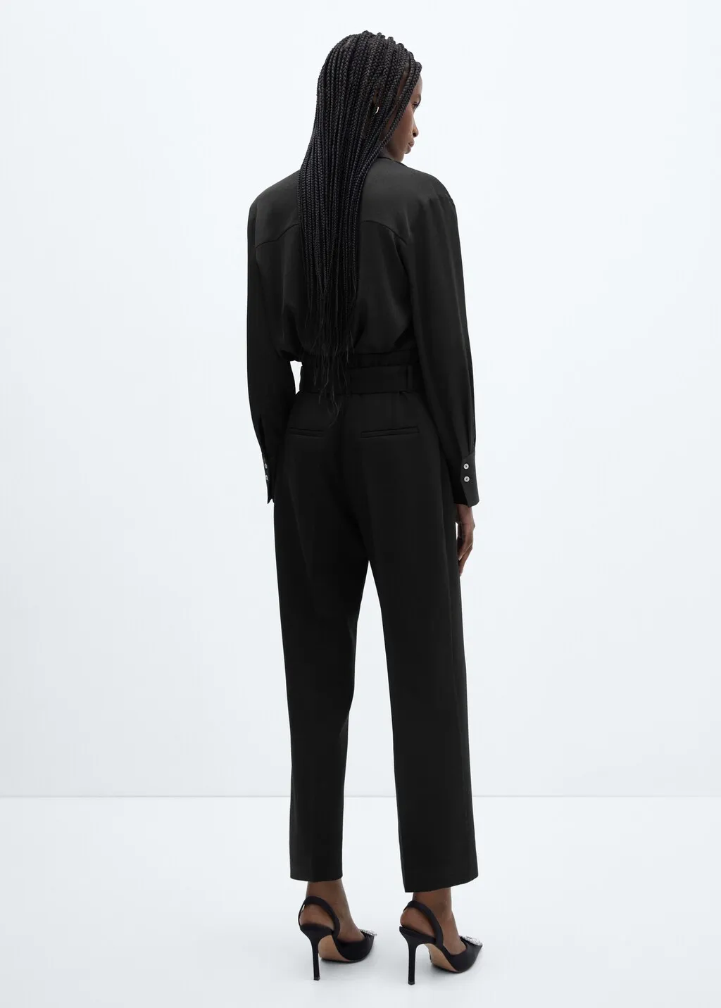 Pantaloni paperbag cintura