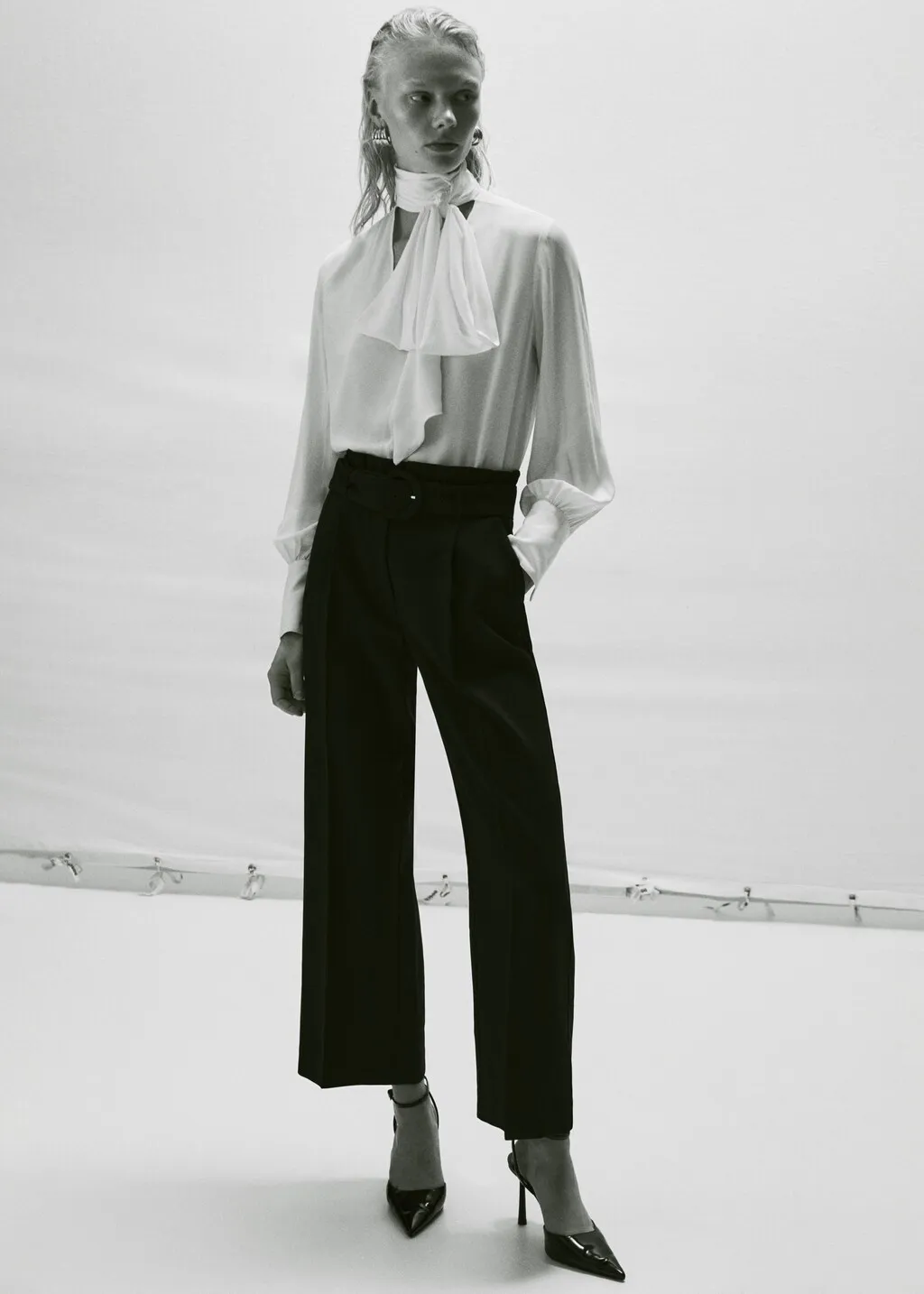 Pantaloni paperbag cintura