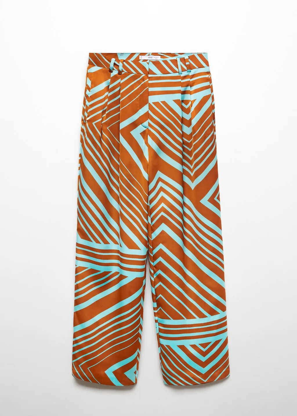 Pantaloni satinati stampa