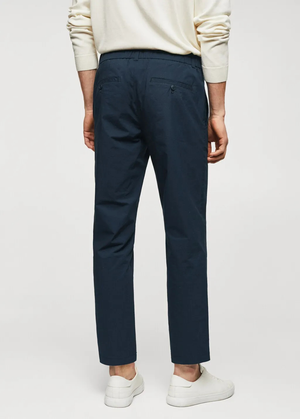 Pantaloni slim fit cotone