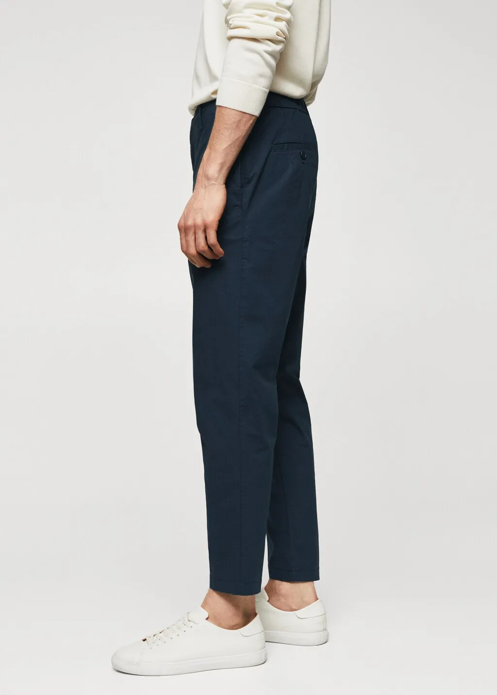 Pantaloni slim fit cotone