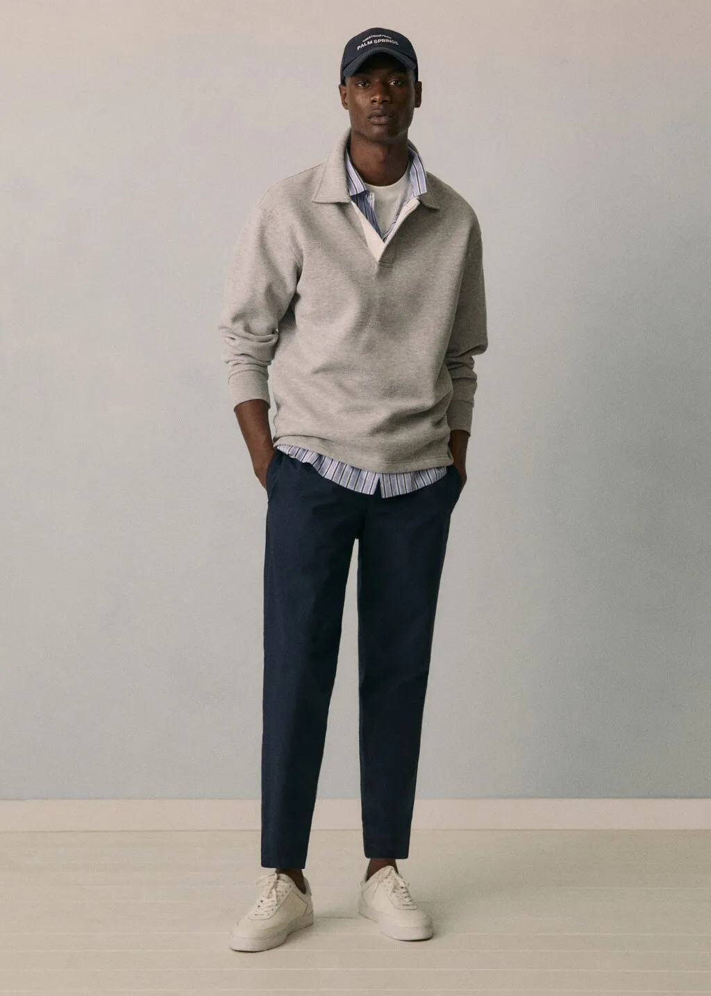 Pantaloni slim fit cotone