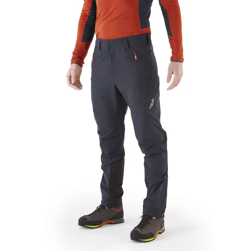 Pantaloni softshell da uomo Rab Ascendor (Ebano)