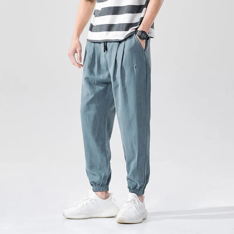 Pantaloni sportivi comodi dritti trendy estivi da uomo