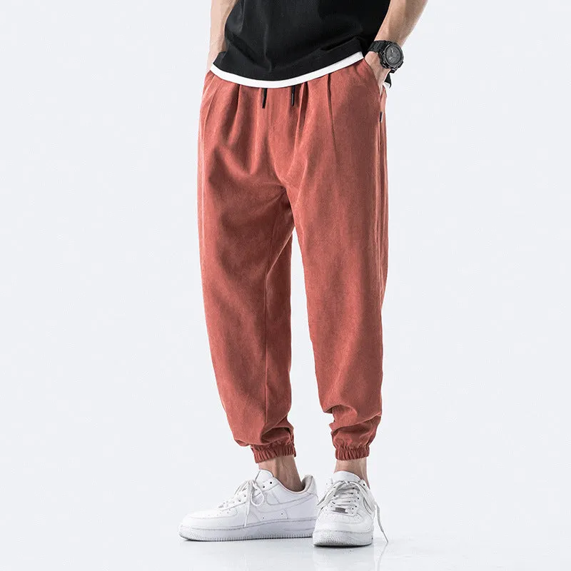 Pantaloni sportivi comodi dritti trendy estivi da uomo