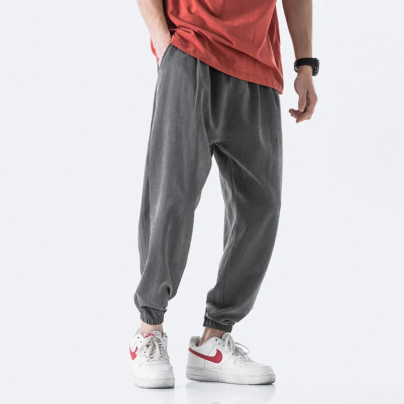 Pantaloni sportivi comodi dritti trendy estivi da uomo