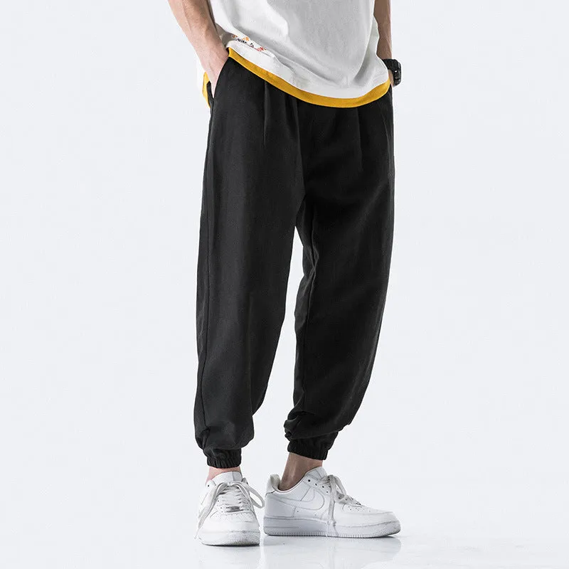 Pantaloni sportivi comodi dritti trendy estivi da uomo
