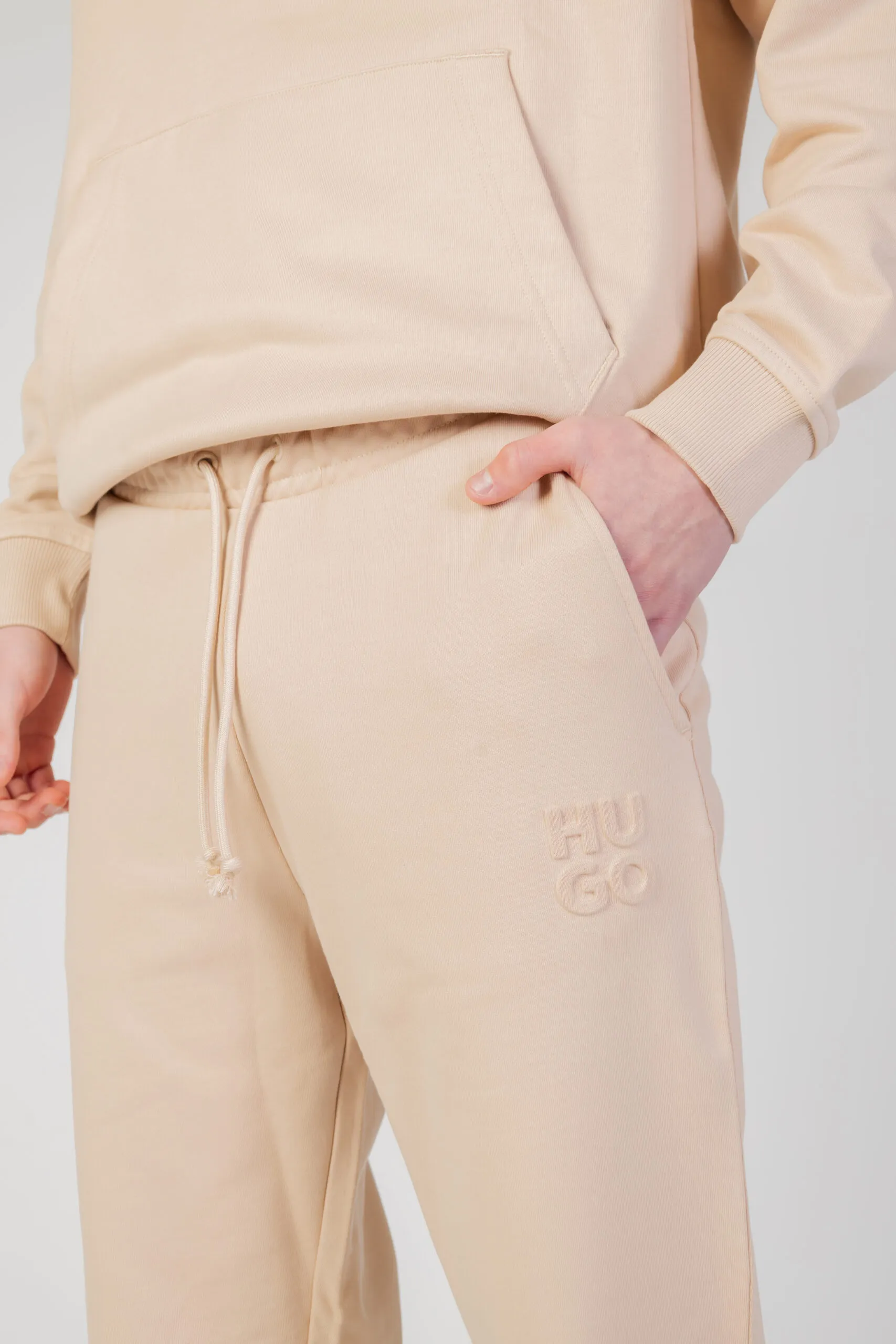 Pantaloni sportivi Hugo dchard Beige