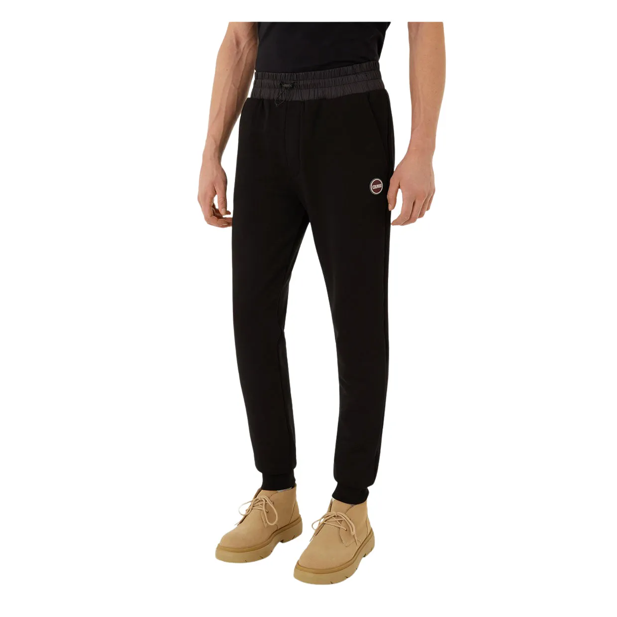 Pantaloni Uomo Colmar Inserti Nylon Nero