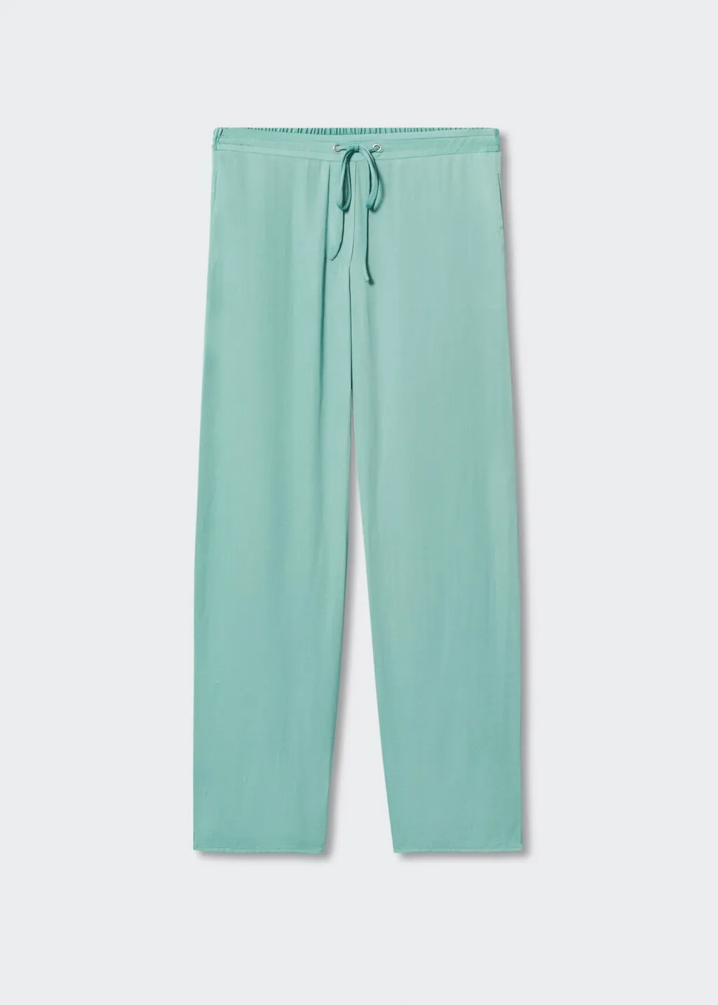 Pantaloni vita elasticizzata satinati