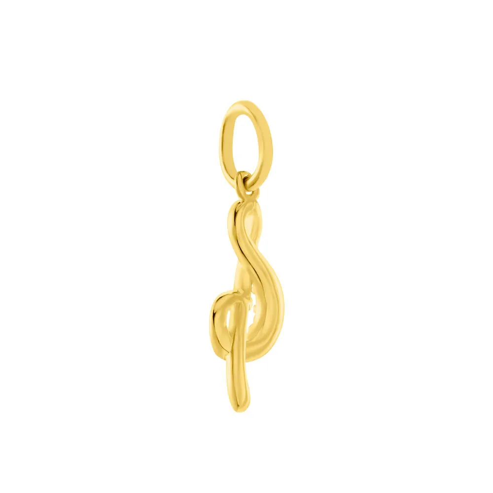 Pendente Nota Musicale Poème Oro Giallo 375/1000 Cubic Zirconia Bianco 1415965