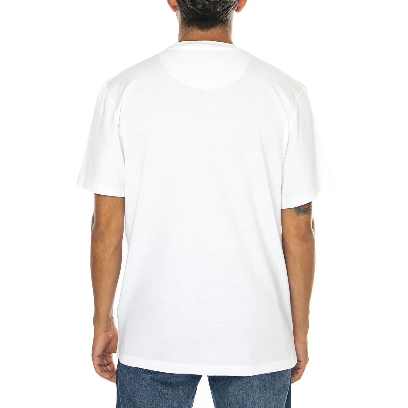 PENFIELD Penfield Printed Chest Pocket Bright White - Maglietta Girocollo Uomo Bianca    