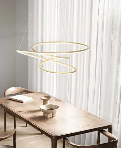 Perenz Sospensione Spira Grigio Metallizzato
