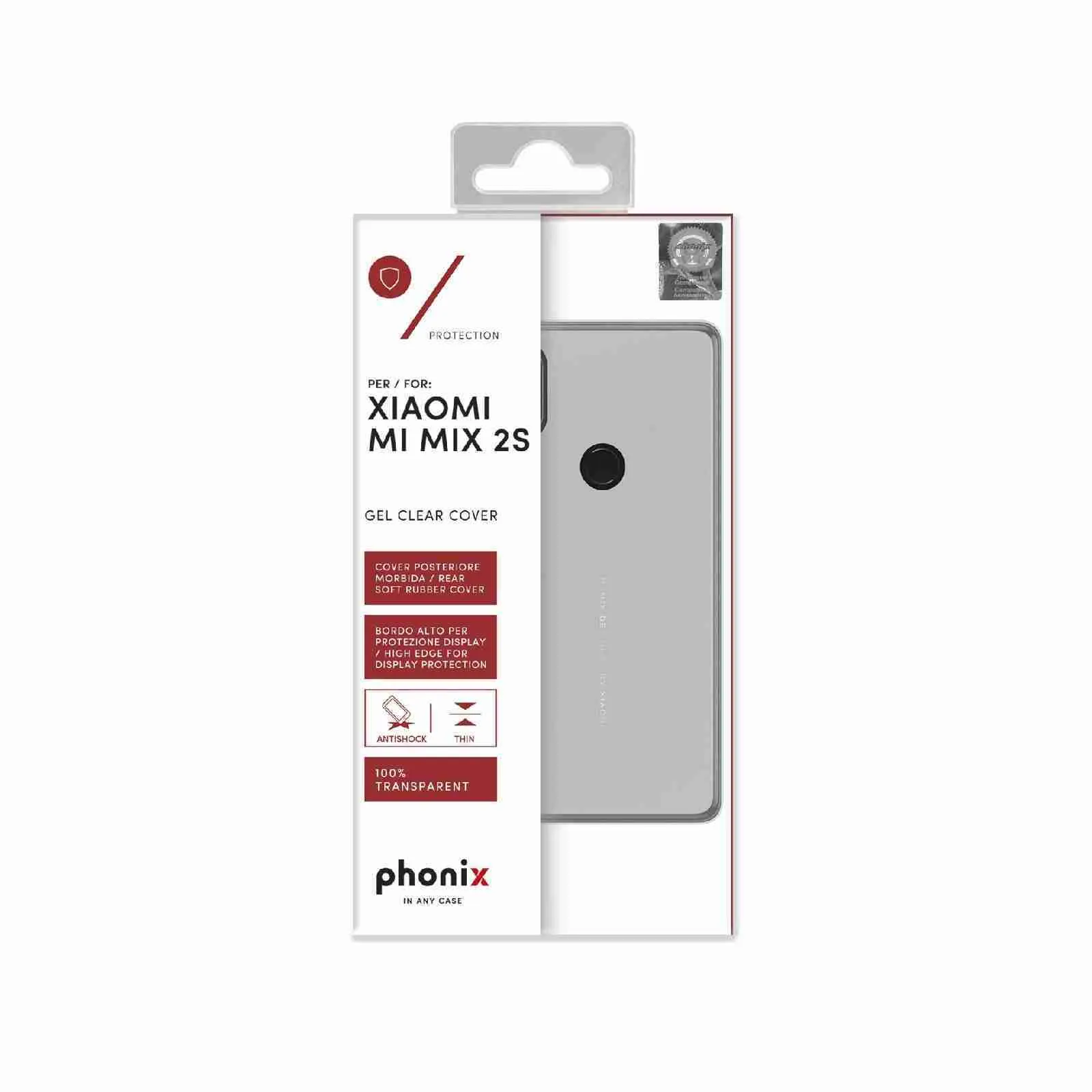 Phonix Cover Gel Clear Cover Per Xiaomi Mi Mix 2S 