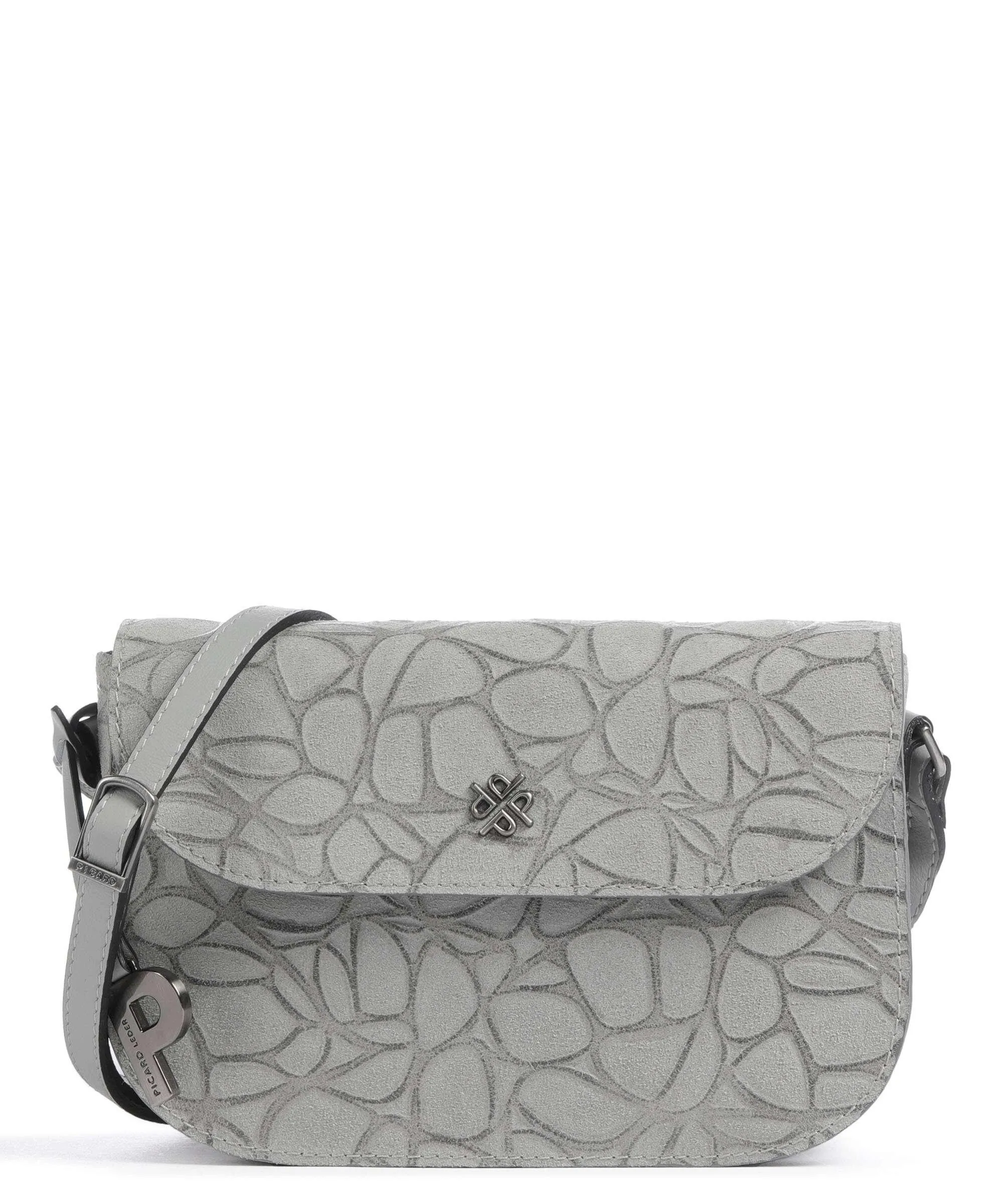  Picard Clams Borsa a tracolla pelle bovina ruvida grigio  