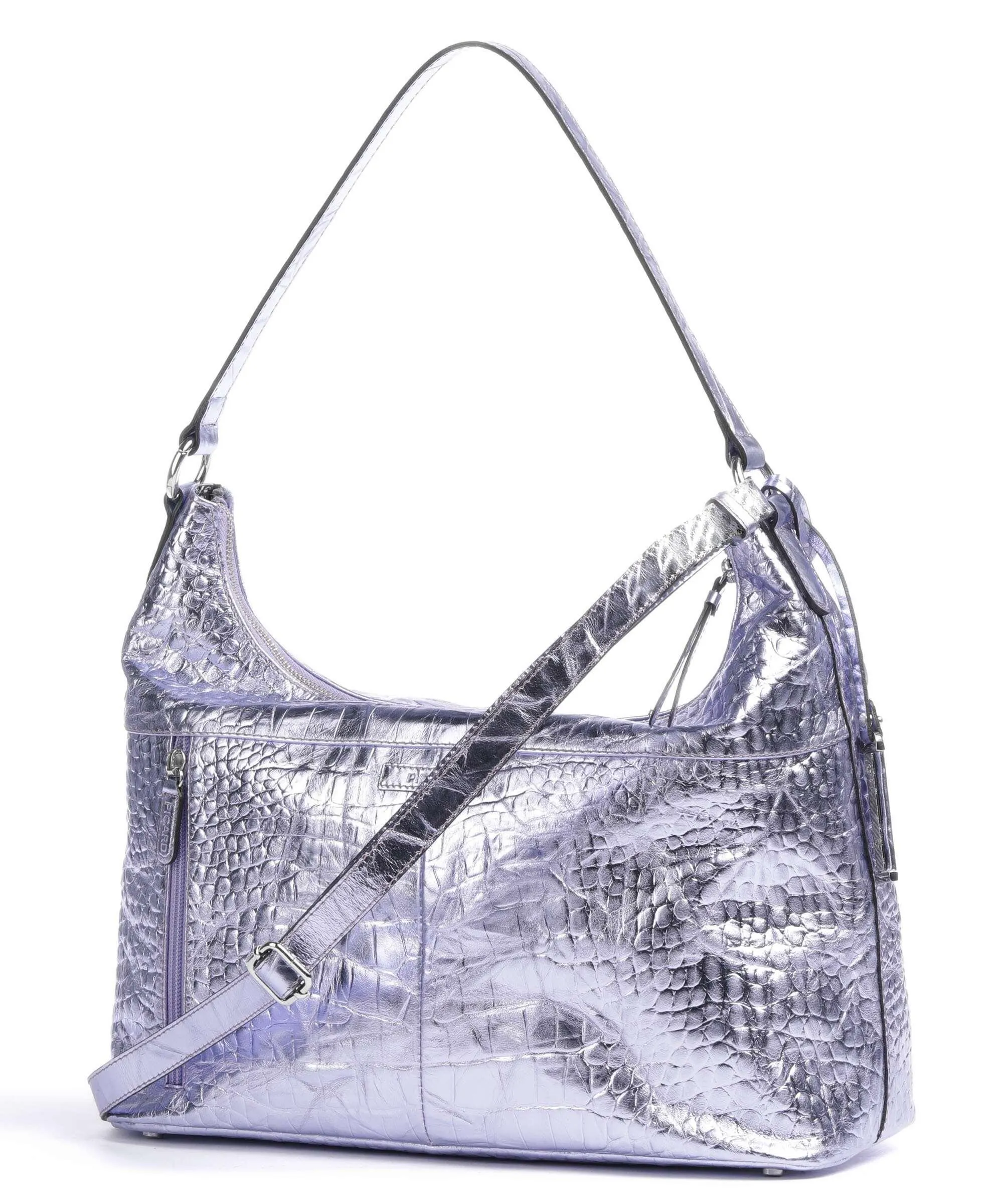  Picard Go Wild Borsa hobo pelle di vacchetta goffrata viola  
