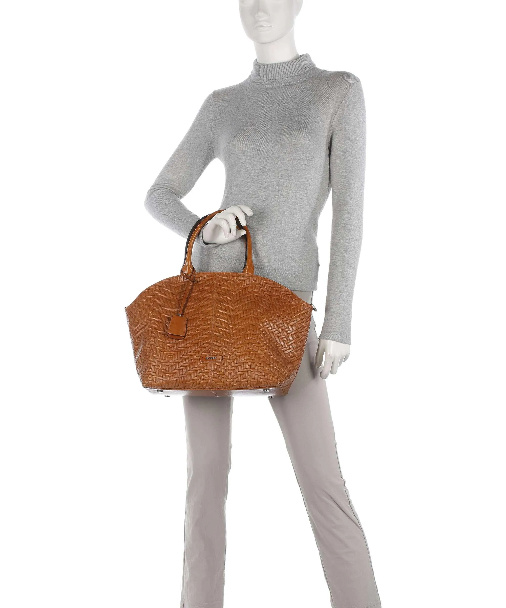  Picard Sunshine Borsa a mano pelle di vacchetta finemente grana cognac  