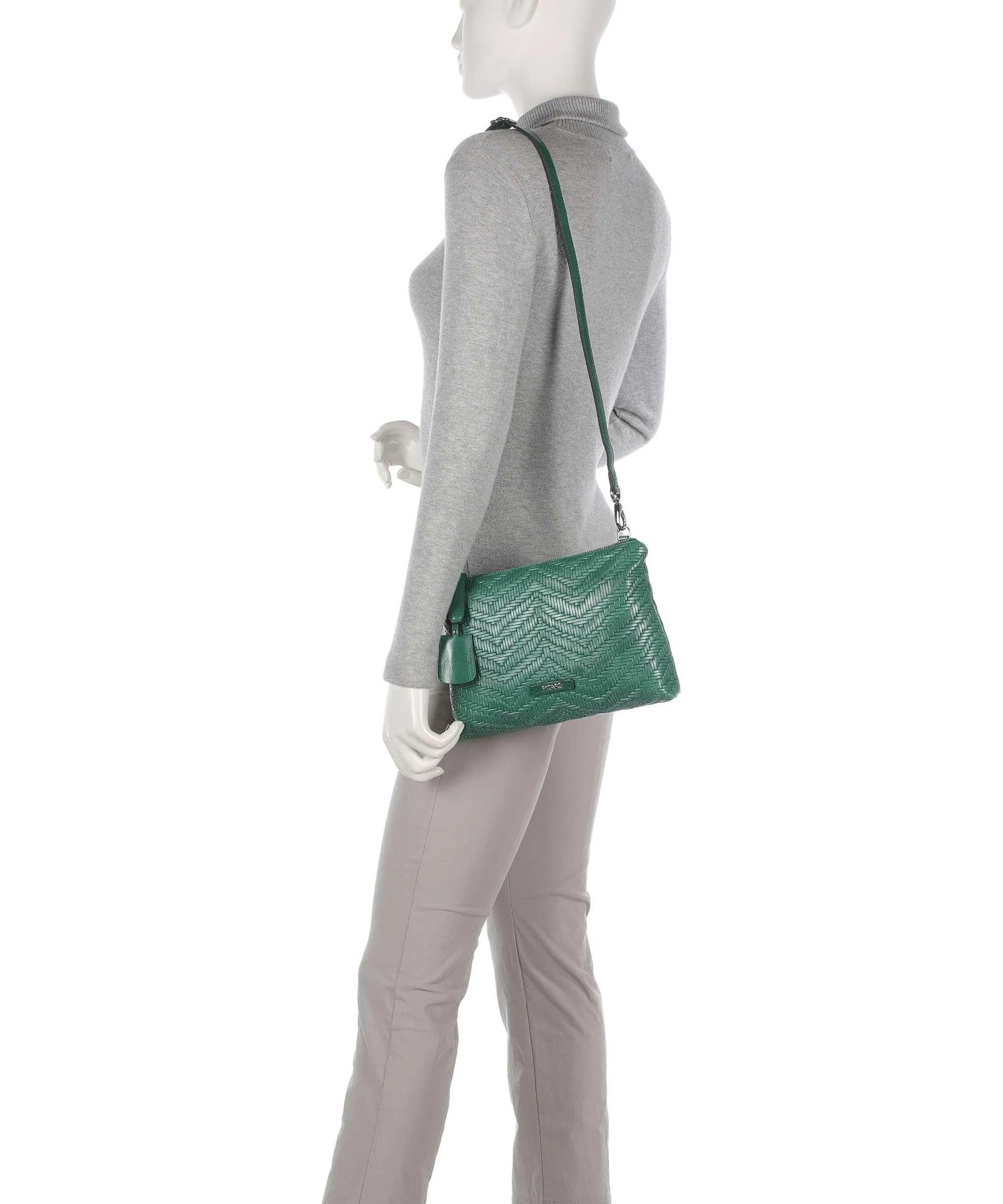  Picard Sunshine Borsa a tracolla pelle di vacchetta grana verde  
