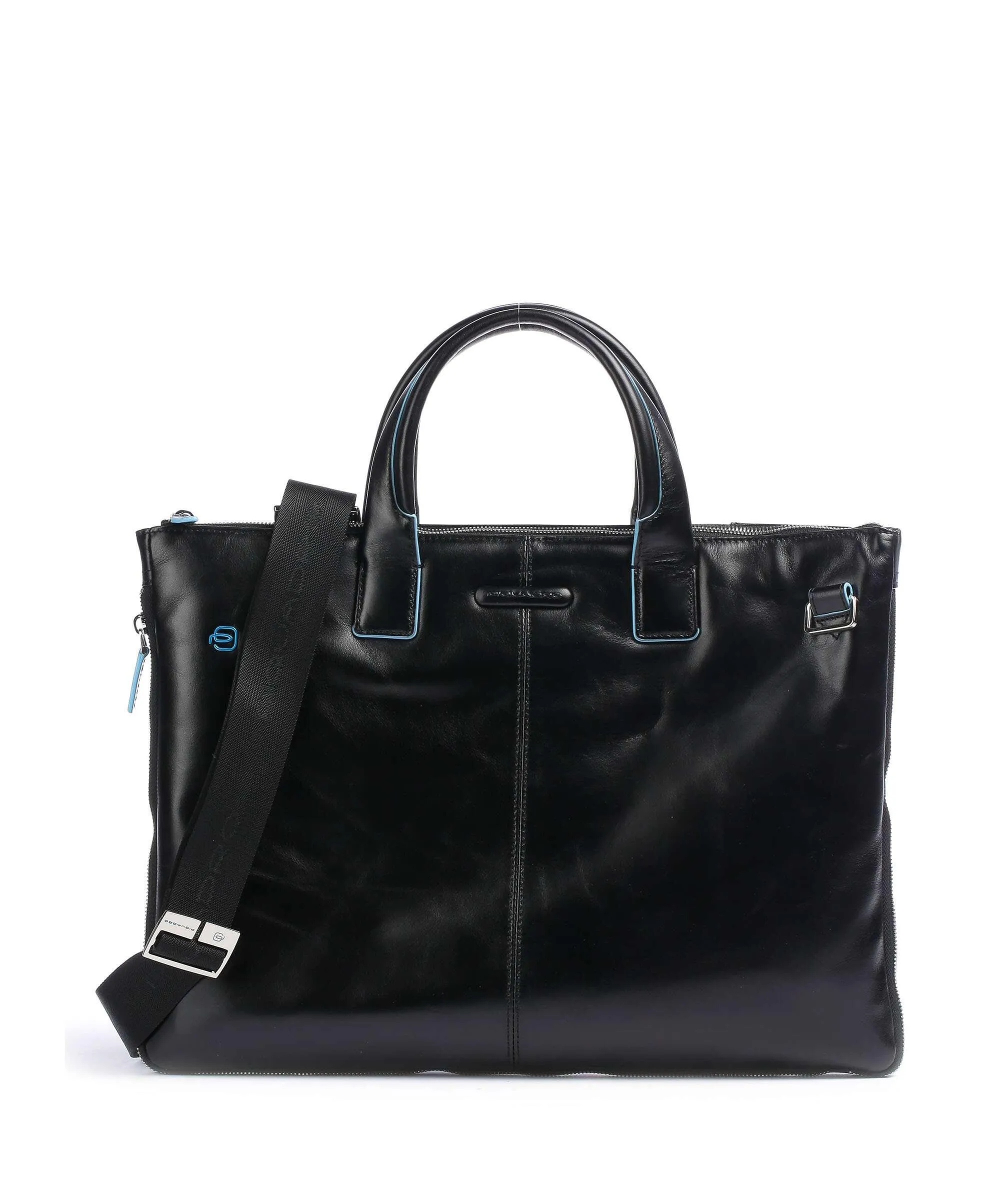  Piquadro Blue Square Cartella 15″ pelle liscia nero  
