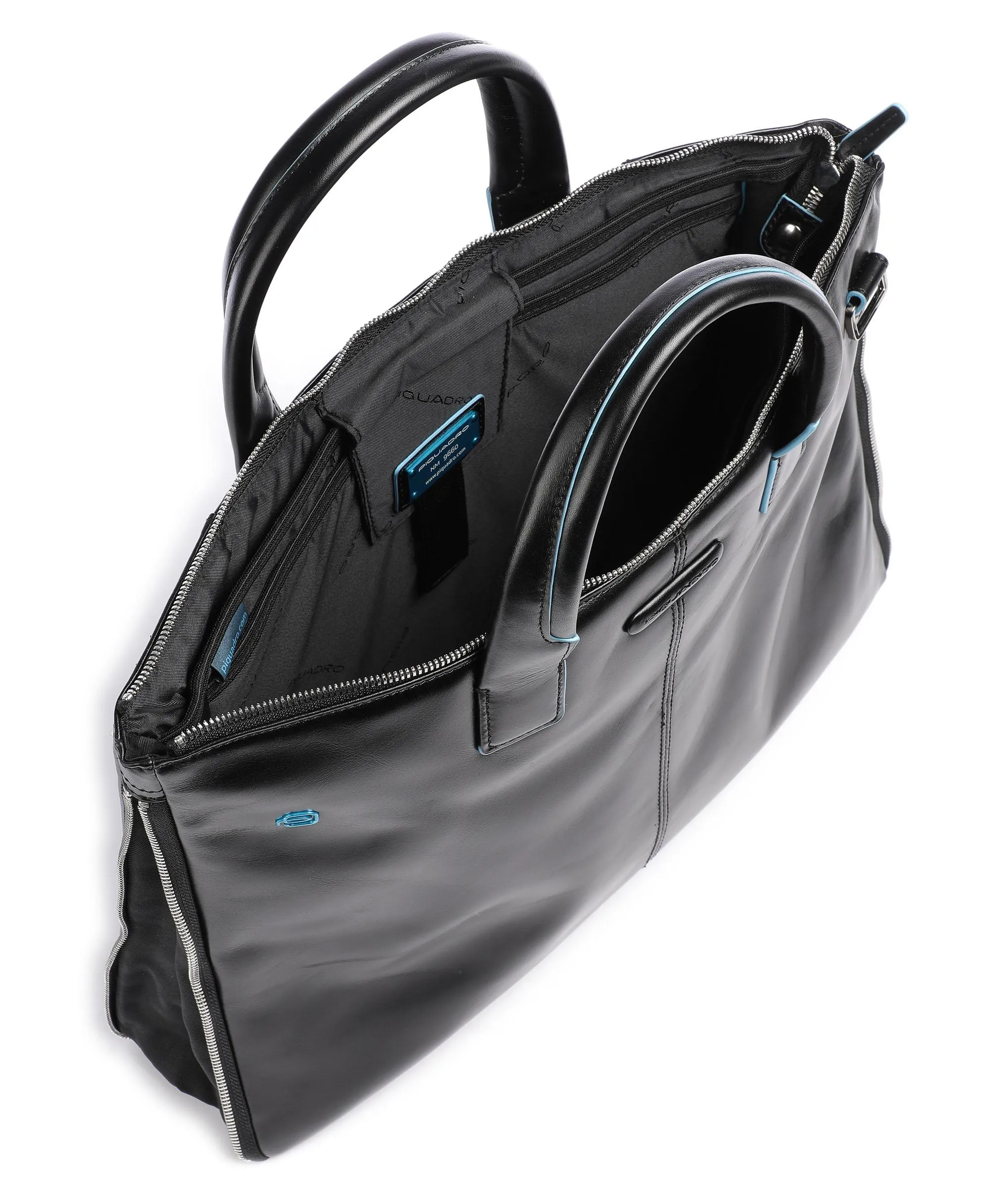  Piquadro Blue Square Cartella 15″ pelle liscia nero  