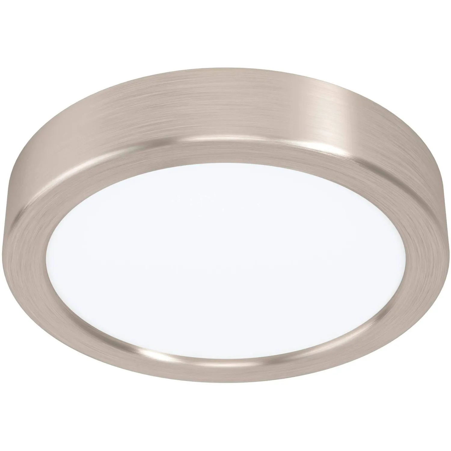 Plafoniera LED Fueva 5 1350 lm bianco neutro Ø 16 cm nichel