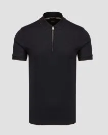 Polo blu scuro da uomo Hugo Boss Polston