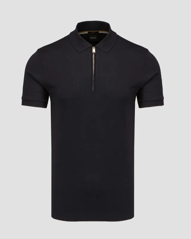 Polo blu scuro da uomo Hugo Boss Polston