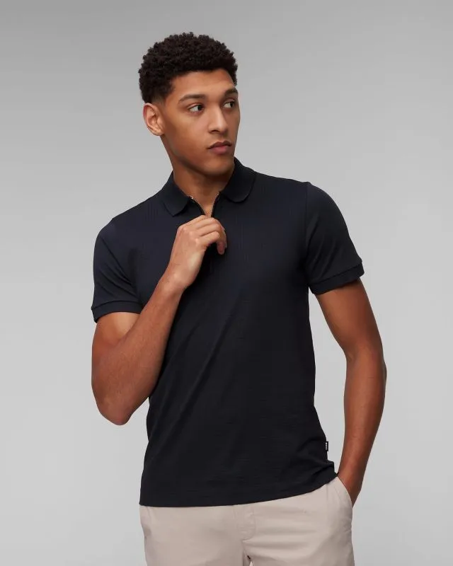 Polo blu scuro da uomo Hugo Boss Polston