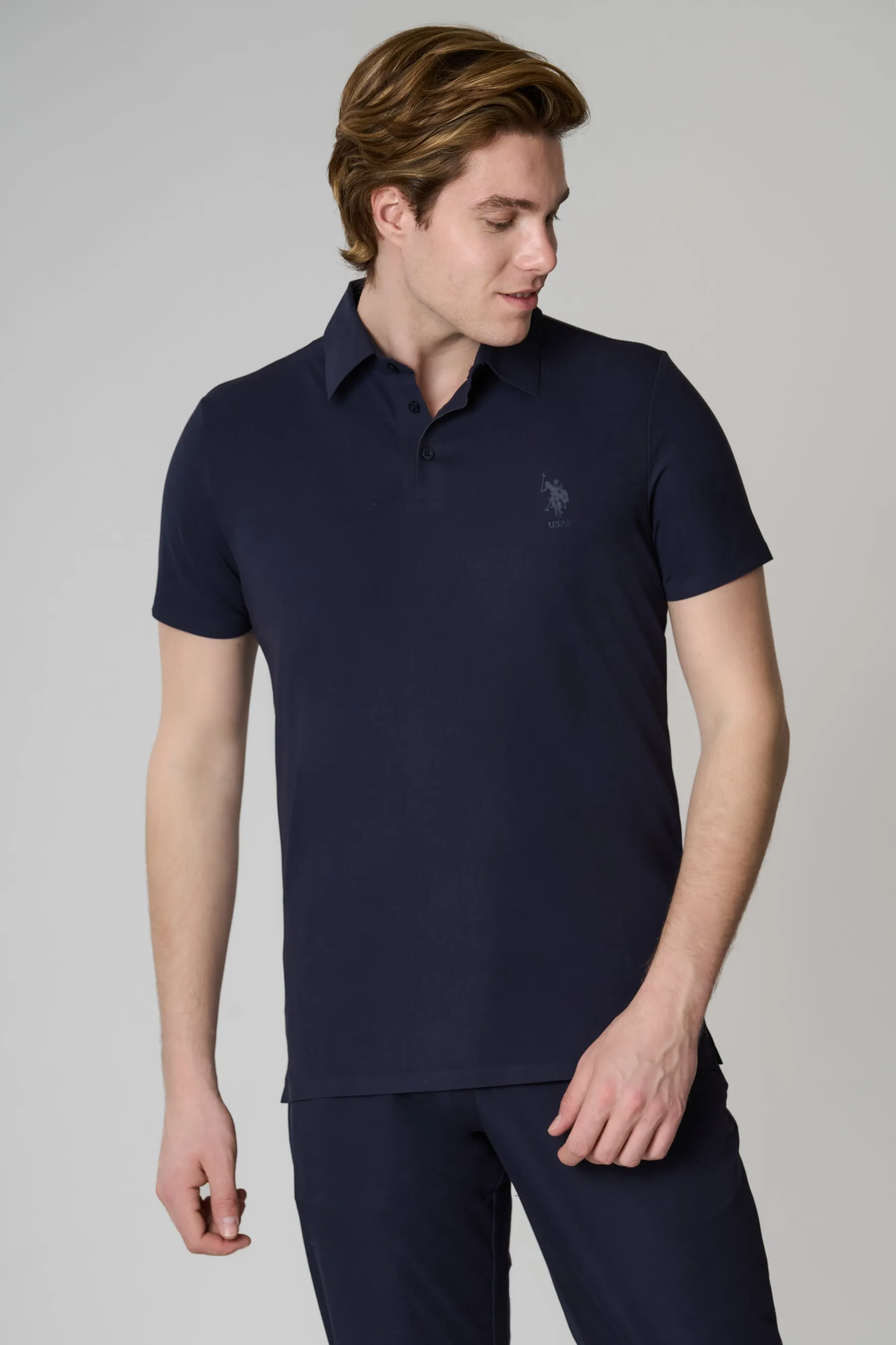 Polo in stretch jersey tecnico