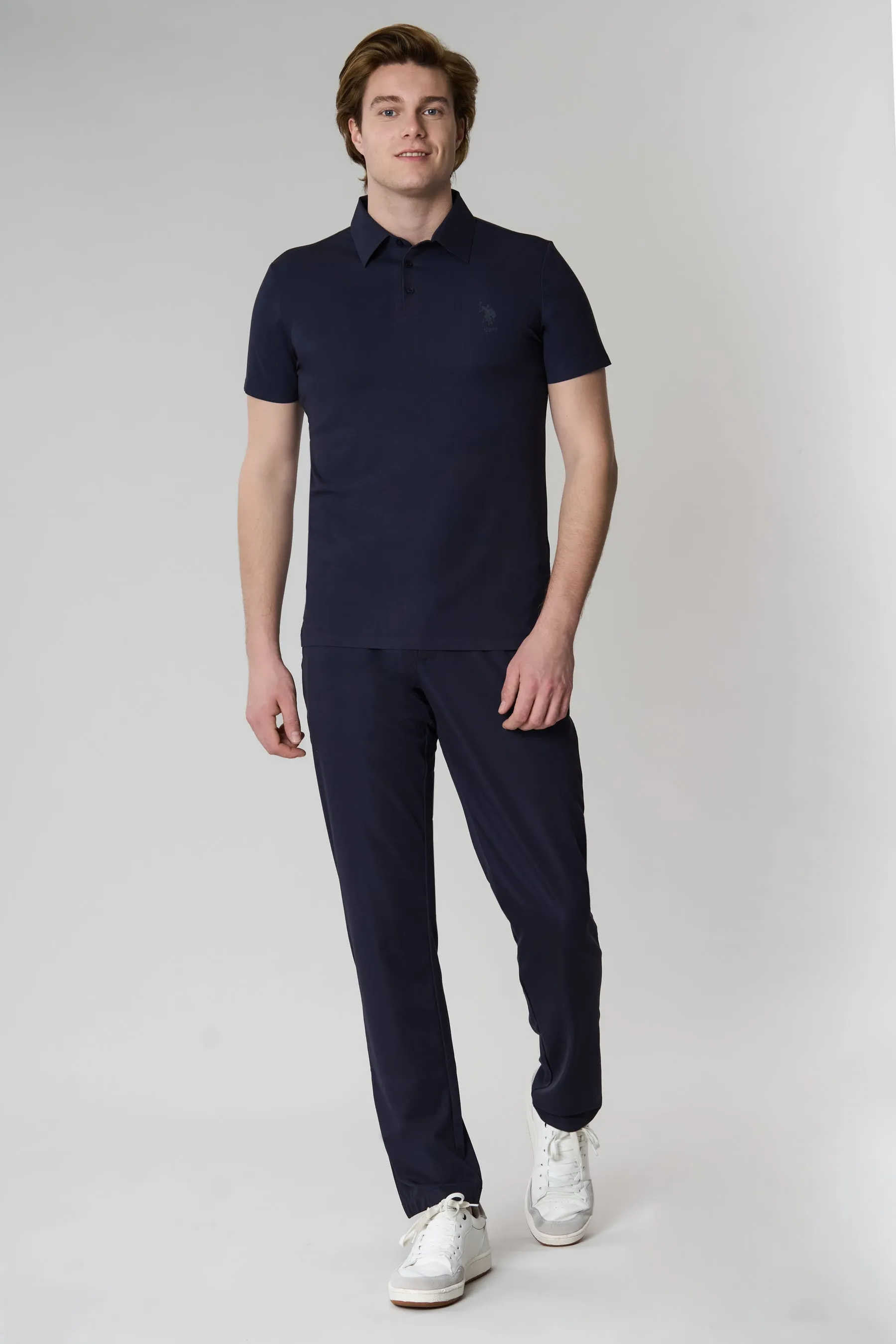 Polo in stretch jersey tecnico