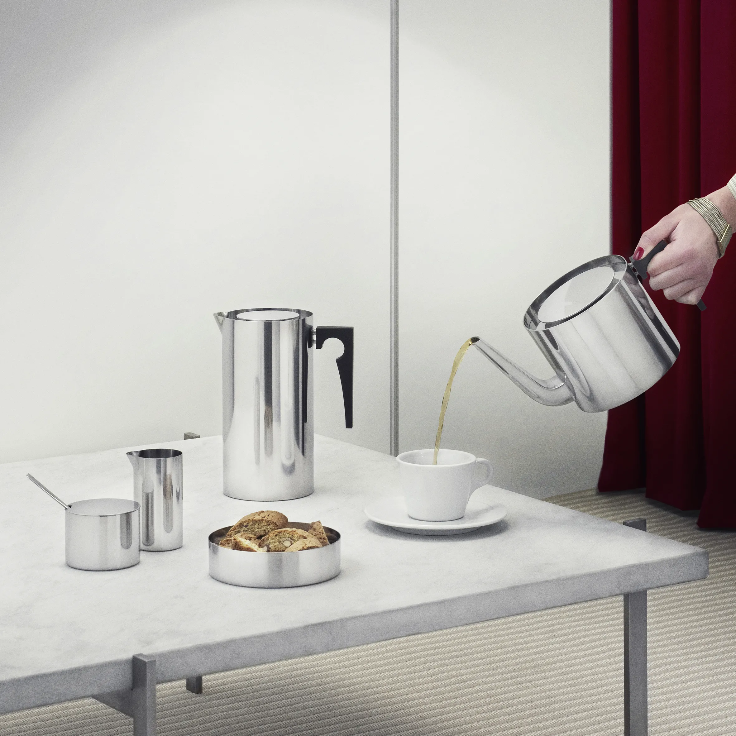 Pressa per caffé AJ Cylinda-line 1 L.jn{font-size:18px}Acciaio inossidabile