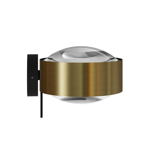 Puk! 120 Wall spot LED lenti ottone/nero